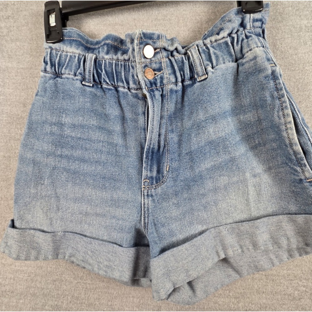 Hollister Denim Jean Shorts 3 Ultra High Rise Mom Shorts Stretch Cuffed Boho